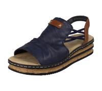 Sandalo Con Cuneo Elasticizzato Dettagliato Da Donna - 62962