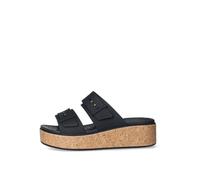 Crocs Brooklyn Cork Buckle, Sandali Donna, Nero, 34/35 EU