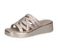 Sandalo da Donna Caprice in Pelle, Metallico (LT.Gold Metal.), 40 EU