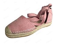 Sandalo da donna piatto, sandali estivi da donna, comodi e chiusi, vintage, per il tempo libero, traspiranti, con plateau, Colore: rosa., 41 EU