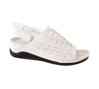 Sandalo Donna Comodo Sandali Alla Schiava Sandali estivi da donna nuovi casual comodi con punta e tacco a spillo Ciabattine Eleganti Comodi Estivi (White 40)