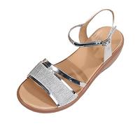 Sandalo Donna Elegante Scarpe Zeppa Donna Estive Materiale Riciclato Zeppa In Legno Sandali per Camminare Su Sentieri,Adatto per Passeggiata Sul Lungomare,Viaggio in Camper