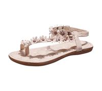 Sandalo Donna Flip Flops Infradito Beach A Punta Aperta Pantofole Moda Scarpe Donna Ete Pantofole Nude Piedi Mules Claquette Eleganti Regalo Economico, beige, 39 EU