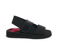 Sandalo donna Love Moschino in tessuto nero DS25MO08 JA16033 38