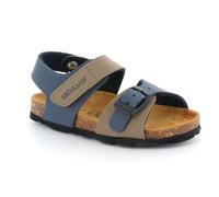 Sandalo Grunland Con Strappo E Fibbia Bicolor