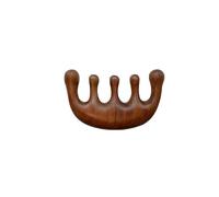 Sandalo Legno Cinque Dita Meridiano Massaggio Pettine Legno Pettine Testa Scalping Corpo Collo Gua Sha Massaggiatore Strumento Capelli Salute Cura
