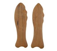Sandalo Legno Guasha Raschiare Massaggio Trigger Point Raschietto Bordo Pesce