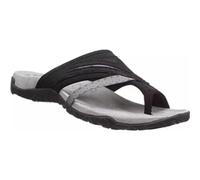 Sandalo Ortopedico per Alluce Valgo da Donna, Sandali con Supporto Plantare Infradito, Tacchi A Zeppa(Black,44 EU)