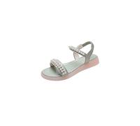 Sandals for Women Pearls Sandals Donne Banda Elastica Flip Flops Summer Cool Beach Flat con Scarpe da Signore del tallone4.5 Regno Unito