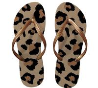 Sandals Infradito comode e traspiranti antiscivolo resistenti all'usura da donna alla moda dal design versatile di nicchia spiaggia con stampa leopardata per Spiaggia(Lxl-0914-004,40-41 274mm)