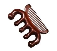 Sandalwood Comb, Wooden Scalp Massager, Natural Scalp Care Comb, Natural Green Sandalwood Wide Tooth Combs, Wood Massage Comb, Head Scalp Comb, Easy To Use, Portable For Women Hair Growth