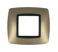 SANDASDON Placca Bombe Colore Compatibile con Bticino Living International (BRONZO)