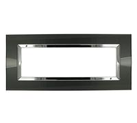 SANDASDON Placca Delux 4M 7M Per Scatola 504 507 Compatibile Con Vimar Arkè (7M 7 Posti Per Scatola 507, Acciaio Scuro)