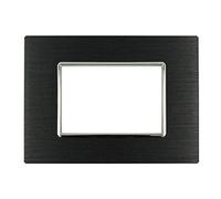 SANDASDON Placca Luxury 3M In Metallo Satinato Compatibile Con Bticino Axolute