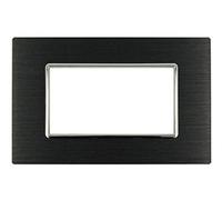 SANDASDON Placca Luxury 4M In Metallo Satinato Compatibile Con Bticino Axolute