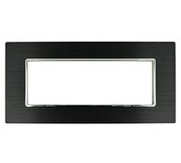 SANDASDON Placca Luxury 6M In Metallo Satinato Compatibile Con Bticino Axolute