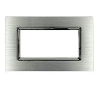 SANDASDON Placca Reflex In Metallo Satinato Compatibile Con Bticino Living