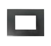 SANDASDON, Placca Slim Sottile 3M 4M 6M, Compatibile Con Bticino Axolute Air (3M Per 3 Moduli, Acciaio Scuro)