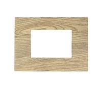SANDASDON, Placca Slim Sottile 3M 4M 6M, Compatibile Con Bticino Axolute Air (3M Per 3 Moduli, Legno Chiaro)