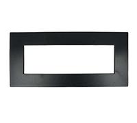 SANDASDON, Placca Slim Sottile 3M 4M 6M, Compatibile Con Bticino Axolute Air (6M Per 6 Moduli, Nero)