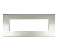 SANDASDON, Placca Slim Sottile 3M 4M 6M, Compatibile Con Bticino Axolute Air (6M Per 6 Moduli, Silver Argento)