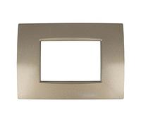 SANDASDON, Placca Slim Sottile 3M 4M 7M, Compatibile con Bticino Living Light Air (3M Per 3 Moduli, Bronzo)