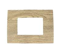 SANDASDON, Placca Slim Sottile 3M 4M 7M, Compatibile con Bticino Living Light Air (3M Per 3 Moduli, Legno Chiaro)