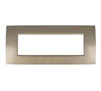 SANDASDON, Placca Slim Sottile 3M 4M 7M, Compatibile con Bticino Living Light Air (7M Per 7 Moduli, Bronzo)
