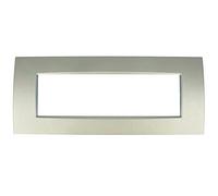 SANDASDON, Placca Slim Sottile 3M 4M 7M, Compatibile Con Bticino Living Light Air (7M Per 7 Moduli, Titanio)
