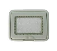 SANDASDON SD15503-1 Placca Con Supporto IP55 3M Grigio Compatibile Con Bticino Matix