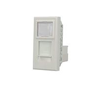 SANDASDON SD29790-6B Presa Dati RJ45 CAT6 LAN BIANCO Con Coperchio Compatibile con Bticino Axolute