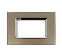 SANDASDON SD68003-11VT Placca Elegance 3M Bronzo Compatibile con Bticino Matix
