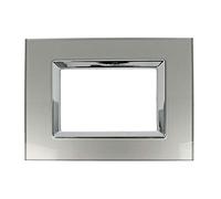 SANDASDON SD98003-07VT Placca Delux 3M TITANIO Compatibile Vimar Arke