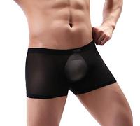 sandbank Boxer trasparente trasparente da uomo slip pantaloncini mutande morbide biancheria intima sexy tronco biancheria intima