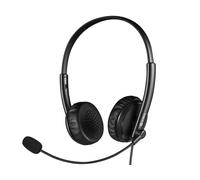 Sandberg 126-21 cuffia e auricolare Cuffie Cablato A Padiglione Ufficio Nero (2in1 Office Headset Jack+USB - 2in1 Office Headse