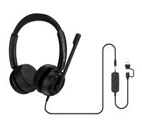 Sandberg 126-54 cuffia e auricolare Cablato A Padiglione Ufficio USB Type-C / USB Type-A Nero NEW