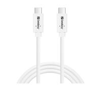 Sandberg 136-53 cavo USB USB 3.2 Gen 2 (3.1 Gen 2) 1 m USB C Bianco NEW