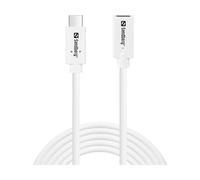 Sandberg 136-55 cavo USB USB 3.2 Gen 2 (3.1 Gen 2) 2 m USB C Bianco