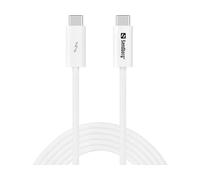 Sandberg 136-57 cavo USB USB4 Gen 3x2 2 m USB C Bianco NEW