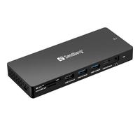 Sandberg 136-61 replicatore di porte e docking station per laptop Cablato USB 3.