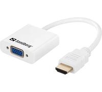 Sandberg 508-77 Convertitore VGA, HDMI e DVI, Bianco