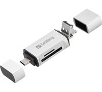 Sandberg Card Reader USB-C+USB+MicroUSB (Card Reader USB-C+USB+MicroUSB - Card Reader - USB-C+USB+MicroUSB, MicroSD [TransFlash
