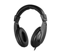 Sandberg Saver MiniJack Headphone Large Cuffie Cablato A Padiglione Musica e Chiamate Nero NEW