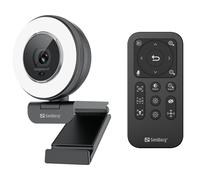 SANDBERG Streamer USB Webcam Pro Elite - Videocamera Per Livestream Nera