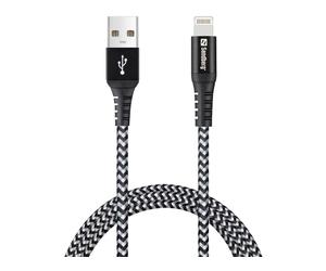 Sandberg Survivor Lightning Cable 1M (Survivor Lightning Cable 1M - Survivor Lightning Cable 1M, - 1 m, Lightning, USB A, Male, NEW