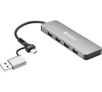 Sandberg USB-C/A to 4xUSB 3.0 Hub NEW
