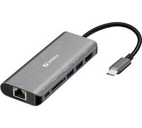 Sandberg USB-C Dock HDMI+LAN+SD+USB61W 136-18 Adattatore Type-C Argento