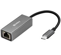 Sandberg USB-C Gigabit Network Adapter (USB-C Gigabit Network Adapter - USB-C Gigabit Network - Adapter, Wired, USB Type-C, USB
