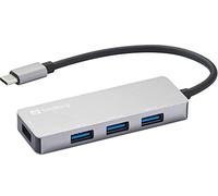 Sandberg 336-32 hub di interfaccia USB 3.2 Gen 1 (3.1 Gen 1) Type-C 5000 Mbit/s Grigio