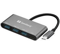 Sandberg USB-C to 3xUSB 3.0 Hub + PD NEW